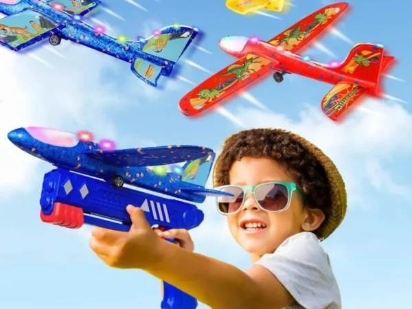 2 in 1 Catapult Gun Aircraft Toy | SCOOB