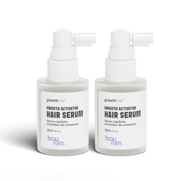 Hair Growth Serum for Men & Women | Reduces Hair Fall & Boosts New Hair Growth | With Redensyl, Capixyl, Anagain, Caffeine & Rosemary | Non-Sticky | 30 ml (PACK OF 2) | Bayrum