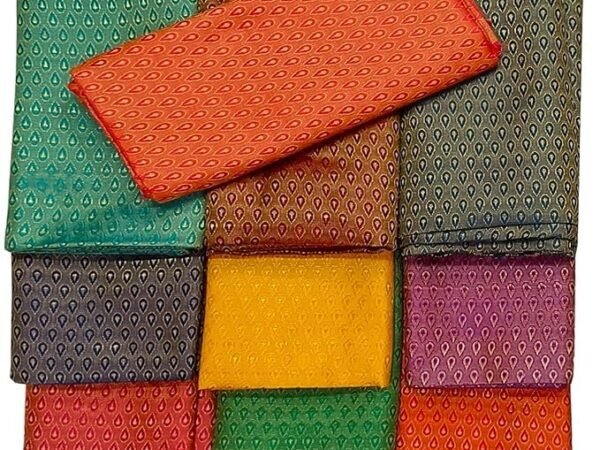 Women's Jacquard Unstitched 1 Meter Blouse Piece Pack of 10 | Blouse Piece Combo Set for Gifting | House of kesari