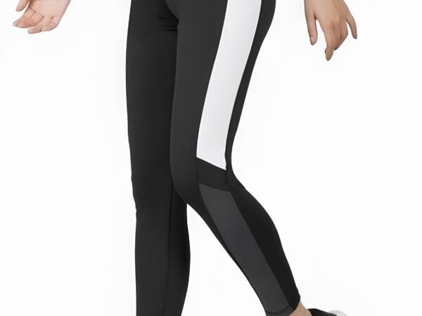Latest Stylish High GSM Women Active Wear/Gym-Yoga Pant/Sport Leggings For Women's & Girls Black-white | WUGO
