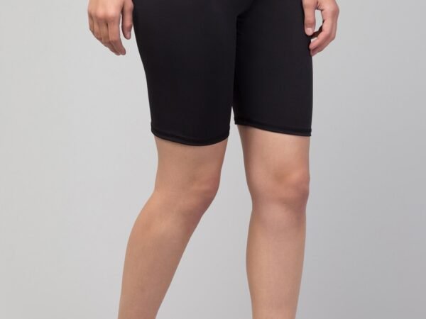 Latest Fancy Women Shorts/Gym Shorts/Solid Yoga Shorts/Cycling Shorts For Women's & Girls Black | WUGO