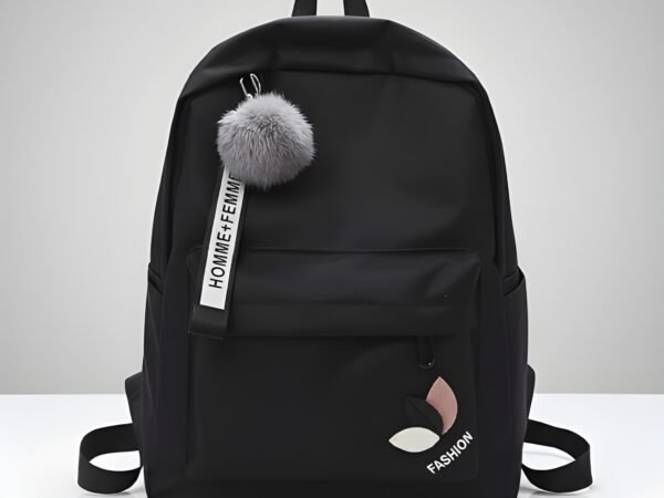 Latest Trendy Women’s Backpack | Lightweight & Durable PU Leather School/College Bag | Adjustable Straps with Dual Handles | Fashionable Solid Pattern Tote with Soft Texture, Front Pocket | WUGO