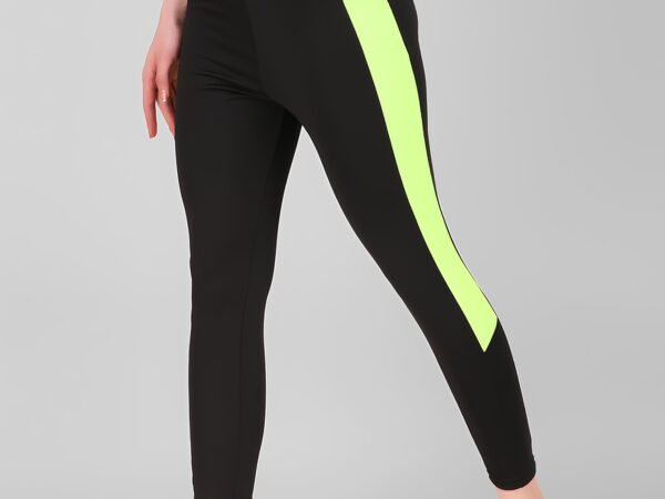Latest Stylish High GSM Women Active Wear/Gym-Yoga Pant/Sport Leggings For Women's & Girls Black-lightgreen | WUGO