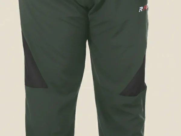 Green Lycra Blend Colorblock Track Pant For Men | Adaaistic