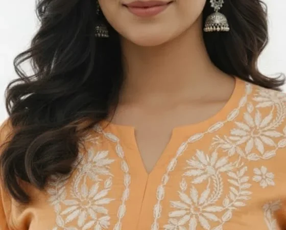 Women’s Rayon Kurta plazzo Chikankari set | ChikanAdda