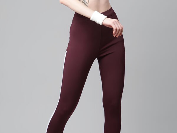 Latest Stylish High GSM Women Active Wear/Gym-Yoga Pant/Sport Leggings For Women's & Girls Maroon | WUGO