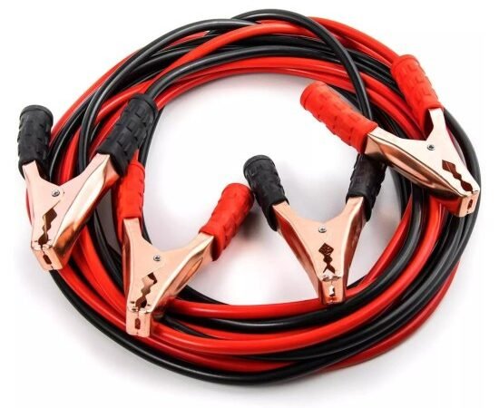 Car Heavy Duty Auto Jumper Cable Battery Booster with Alligator Clamps | Emergency Battery Charging Booster Cables for Car, Truck & SUV | 6.5 Ft Length, 500 Amp Capacity | WUGO