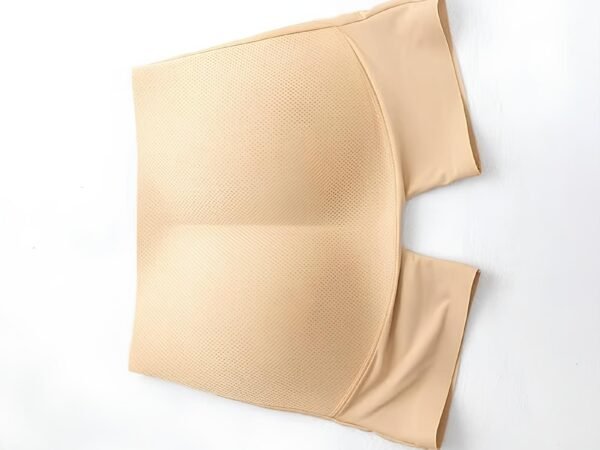 Women’s Seamless Mid-Thigh Butt Lifter Waist Trainer Shorts | High Waist Tummy Control Thigh Shaper Shapewear with Padding | Comfortable Body Shaping Shorts – Beige | WUGO