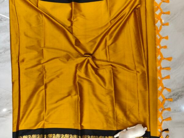 Fancy jacquard Narayanpet Pure Handloom Cotton Saree With Blouse Piece | Happy Creatiom