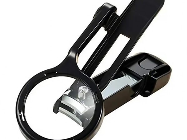 Magnifying Glass Super Nail Clippers ( Pack of 2 ), 3x Magnifying Glass To Increase The Confidence of Manicured Nails and Reduce Eye Strain Suitable For Men, Women and Children Nail Cutter (Colour: Black). | WUGO
