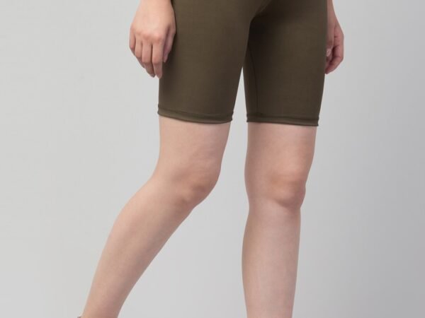 Latest Fancy Women Shorts/Gym Shorts/Solid Yoga Shorts/Cycling Shorts For Women's & Girls Olive | WUGO