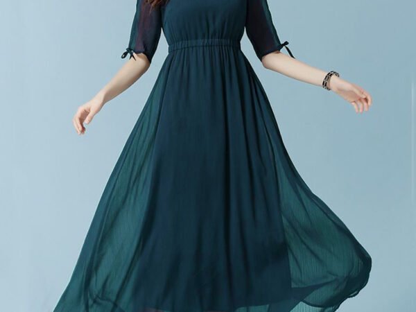 Green Faux Blooming Staylish Kurti