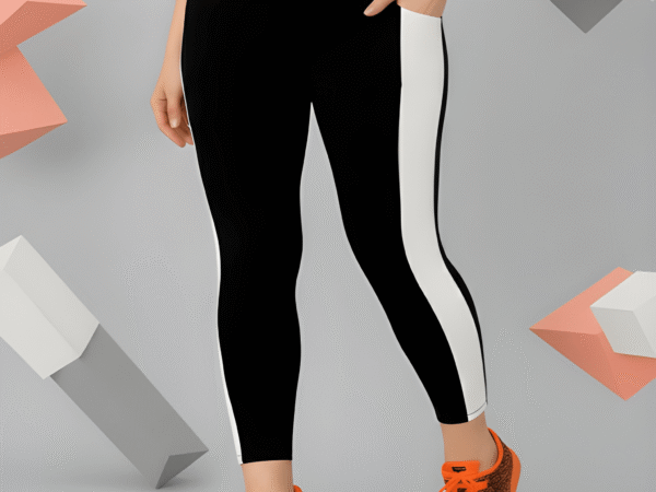 Latest Stylish High GSM Women Active Wear/Gym-Yoga Pant/Sport Leggings For Women's & Girls Black white | WUGO