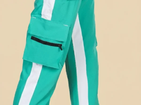 Light Green Lycra Blend Polyester Elastic Self Design Track Pant For Men | Adaaistic