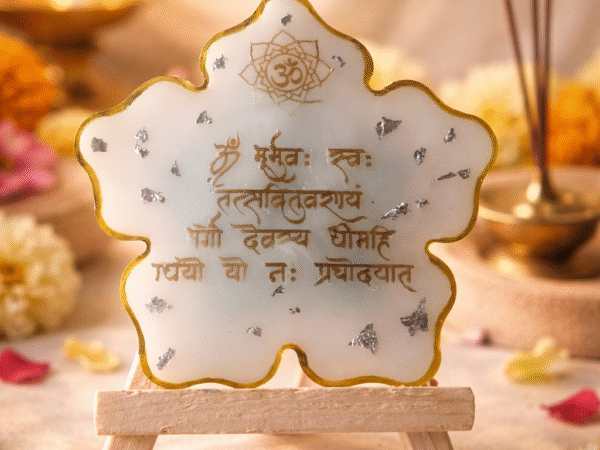 Resin handmade Mantra frame/ Elegant creation