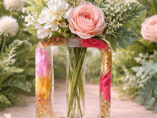 Resin handmade flower vase