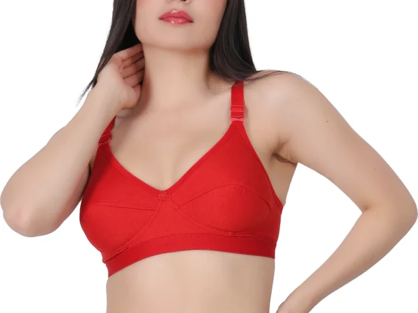 Women Everyday Non Padded Bra (Red) | Nuvera