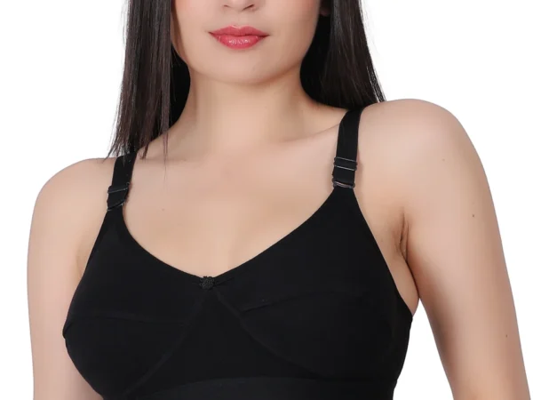 Women Everyday Non Padded Bra (Black) | Nuvera