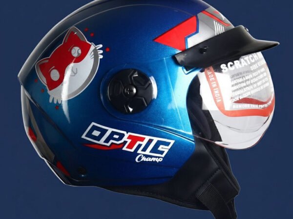 Cycling Helmet for Kids, Boys & Girls Safety Gear Motorbike Helmet (Blue) | ASR Ahad Safety Riders