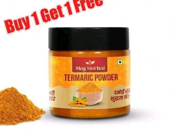 Turmeric Powder 100g Pure Natural Haldi | Buy 1 Get 1 Free (2 x 100 g) | Sky herbal