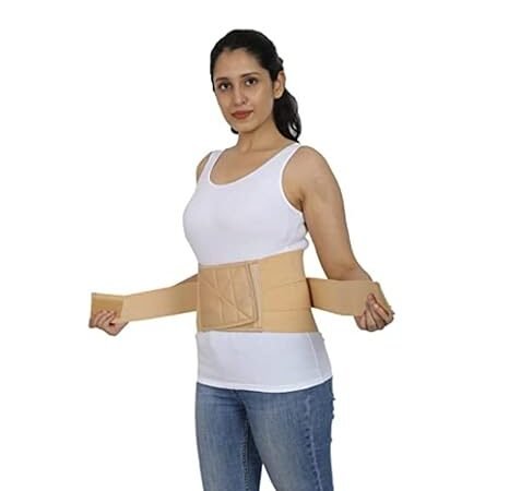 Lumbar Support Waist belt (LS Belt) slip disc mild support Lumber Spine Support Belt Back Pain Relief for Waist & Lower Back Support Belt for Men & Women (XXL) | Parisill