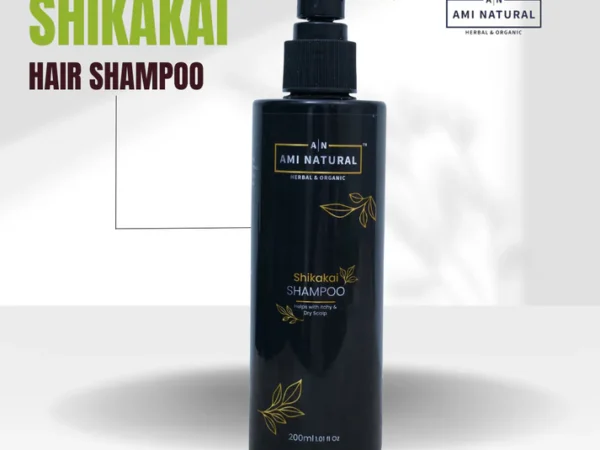 Ayurvedic Shikakai Shampoo | No Harsh Chemicals (Sulphate/Paraben-Free) | Gentle Hair & Scalp Cleanser | AMI NATURAL