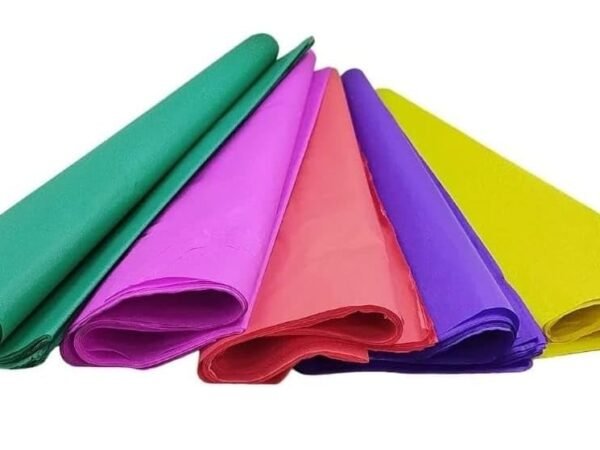 YOOKO® (48 Pcs Kite Papper) Size 27 Inch x 18 Inch Flower Making Paper Tissue Paper 48 Sheets 5 Multi-Coloured