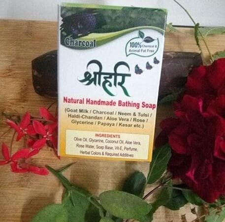 Charcoal Soap (Black Charcoal)-pack of 6 pcs | Shree Hari Organic