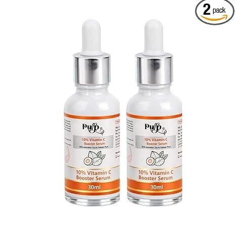 10% Vitamin C Face Serum for Daily Brightness | Lightweight Facial Serum with Kakadu Plum Extract for Glowing Skin | Dropper Bottle Serum for Men & Women, All Skin Types (30 ml) (Pack of 2) | Purp