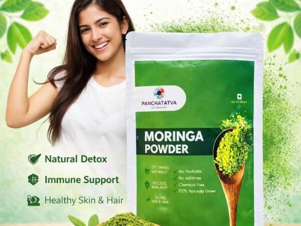 Organic Moringa Powder 250g | From Pure Drumstick Leaves | Gives Natural Energy & Nutrients | PANCHATATVA