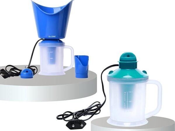 3 in 1 Vaporizer Steamer for Cold & Cough steamer for cold and cough, vaporizer steamer for cough,cold and facial, steam inhaler & vapourisers for adults - 1.15 Meter (GREEN) | Dr.Org