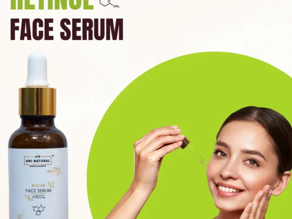 Retinol Face Serum: Refine Texture, Reduce Pores, Boost Collagen | AMI NATURAL