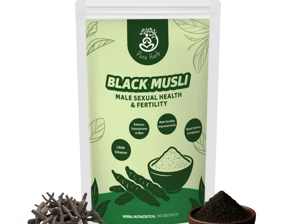 Pure Herb Premium Black Musli Powder by Alchemy Ayurcare | 100% Pure & Natural Curculigo Orchioides | Strength, Stamina & Vitality Booster | Ayurvedic Wellness & Reproductive Health Support | 75 Grams | alchemyayurcare