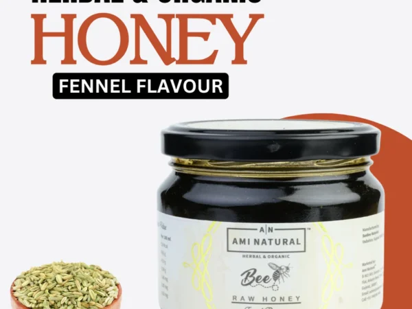 Raw Fennel Honey 400g | 100% Pure & Natural | Unprocessed & Unpasteurized | AMI NATURAL