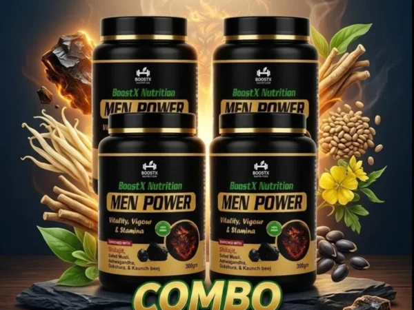 Men Power Supplement – Energy, Stamina & Vitality Booster for Men (300g)( Pack Of 4 ) | BoostX Nutrition