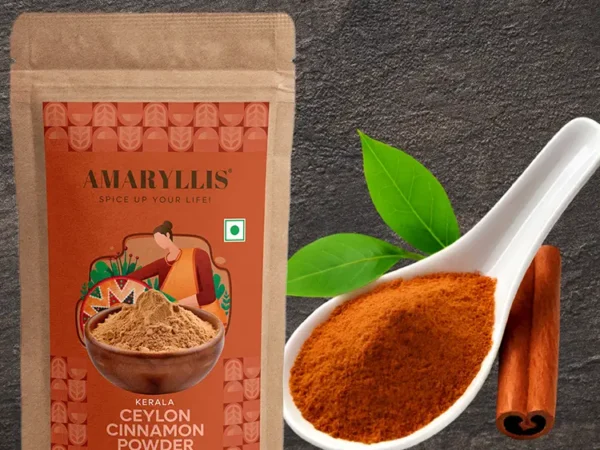 Organic Cinnamon Powder from Kerala – Sweet, Spicy & Freshly Ground | AMRYALLIS