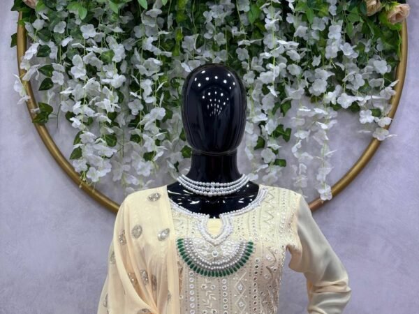 Eid Special Faux Georgette Suit Set with 9mm Sequins & Moti Work – 5000 Series | BRAD LEEZO