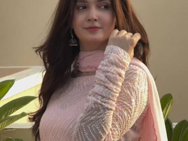 New 5000 Series Designer Churidar Set | Faux Georgette Thread & Sequence Work | Cutwork Dupatta | BRAD LEEZO