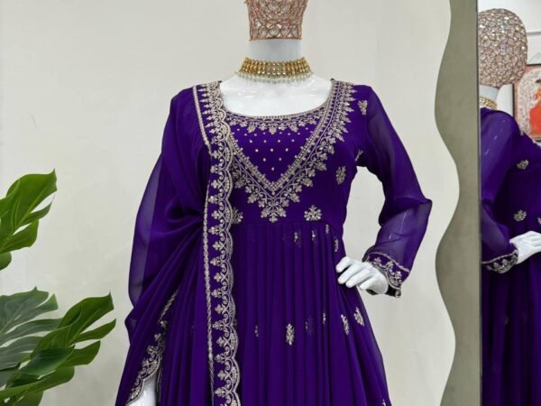 New 5000 Series Trending Designer Suit Set | Faux Georgette Thread & Sequence Work | BRAD LEEZO