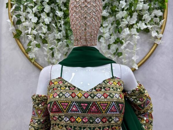 New 5000 Series Designer Sharara Set | Faux Georgette Thread & Sequence Work Suit | BRAD LEEZO