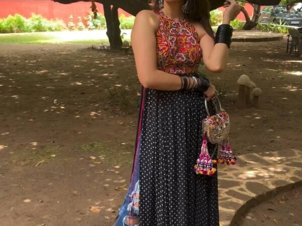 New 5000 Series Designer Top | Faux Georgette Chinese Stitch & Real Mirror Work | BRAD LEEZO