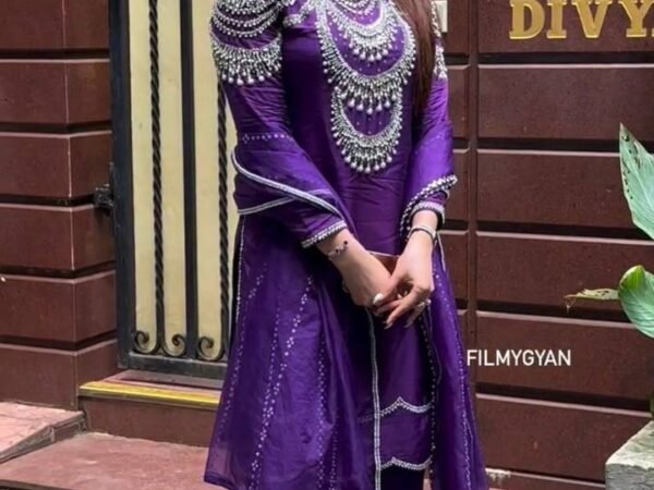 Women’s Chinon Silk Thread & Sequence Work Kurta Pant Set with Dupatta | BRAD LEEZO