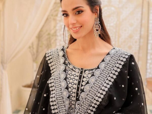 Women’s Faux Georgette Sequence Work Lehenga Set with Net Dupatta | BRAD LEEZO