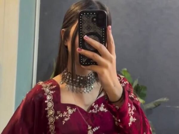 Crunchy Silk Designer Suit with Thread & Sequins Work – Premium 5000 Series | BRAD LEEZO