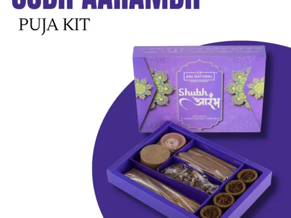 Shubh Arambh Luxury 68 Premium IncenseSticks Gift Box | Ayurvedic Formula | Pure, Chemical-Free Dhoop Sticks | AMI NATURAL