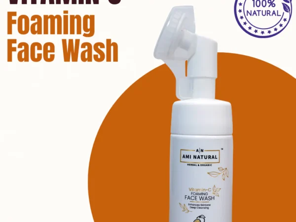 Vitamin C Foaming Face Wash: Deep Cleansing & Brightening | AMI NATURAL