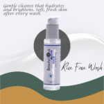 Rice face wash for gentle cleansing, skin brightening, and smooth complexion.