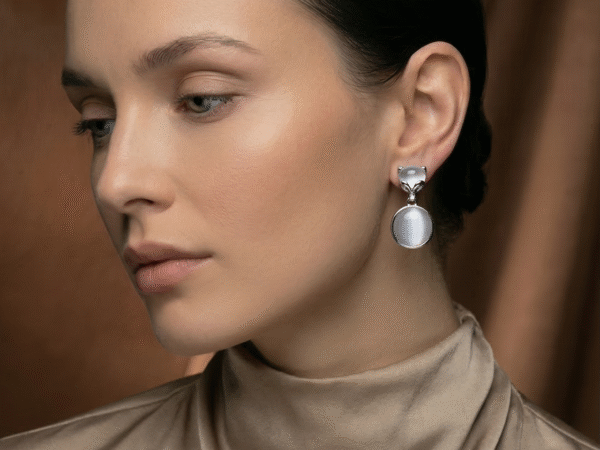 Astra Crystal Drop Studs with elegant sparkling crystal drop design for women