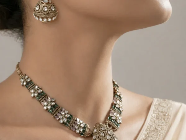 Velora Mint Royale Necklace Set | Aurevie luxe