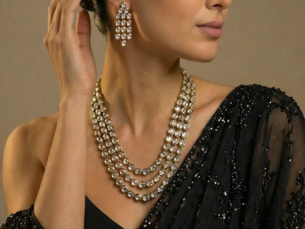 Royale Kundan layered necklace set | Aurevie luxe